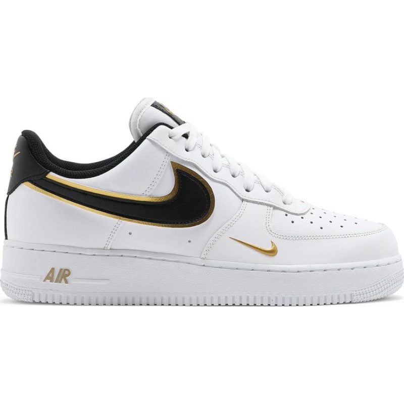 Air force 1 sales gold swoosh